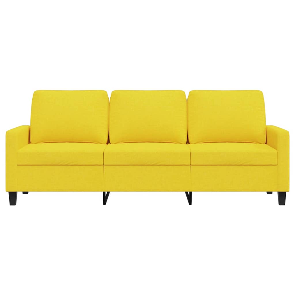 3-Sitzer-Sofa Hellgrau 180 cm Stoff