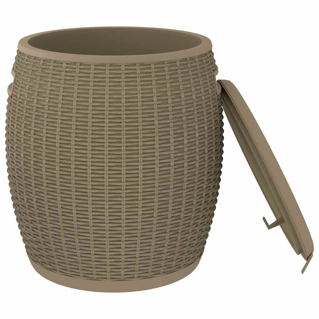 4-in-1 Gartenbox Schwarz Polypropylen
