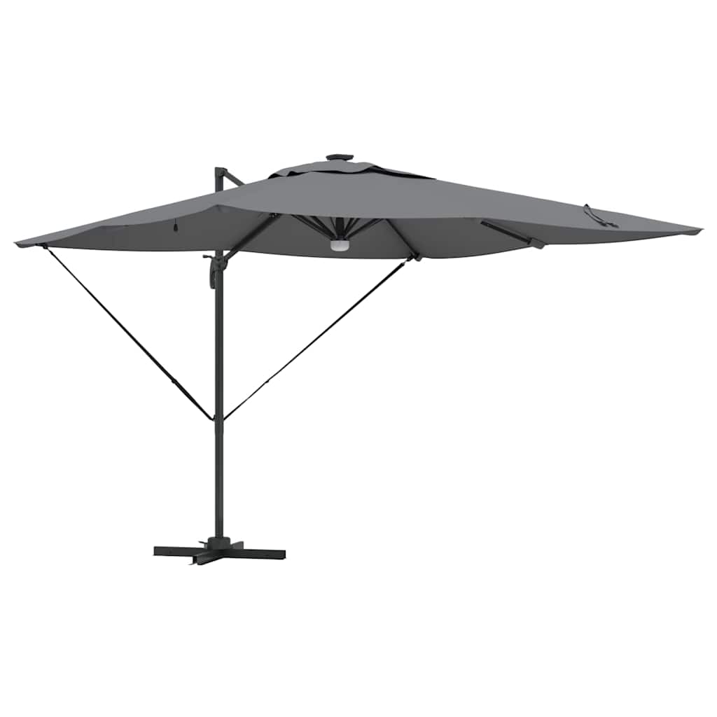 Roma Parasol Beige 286 x 284 x 270 cm Aluminium und Polyester