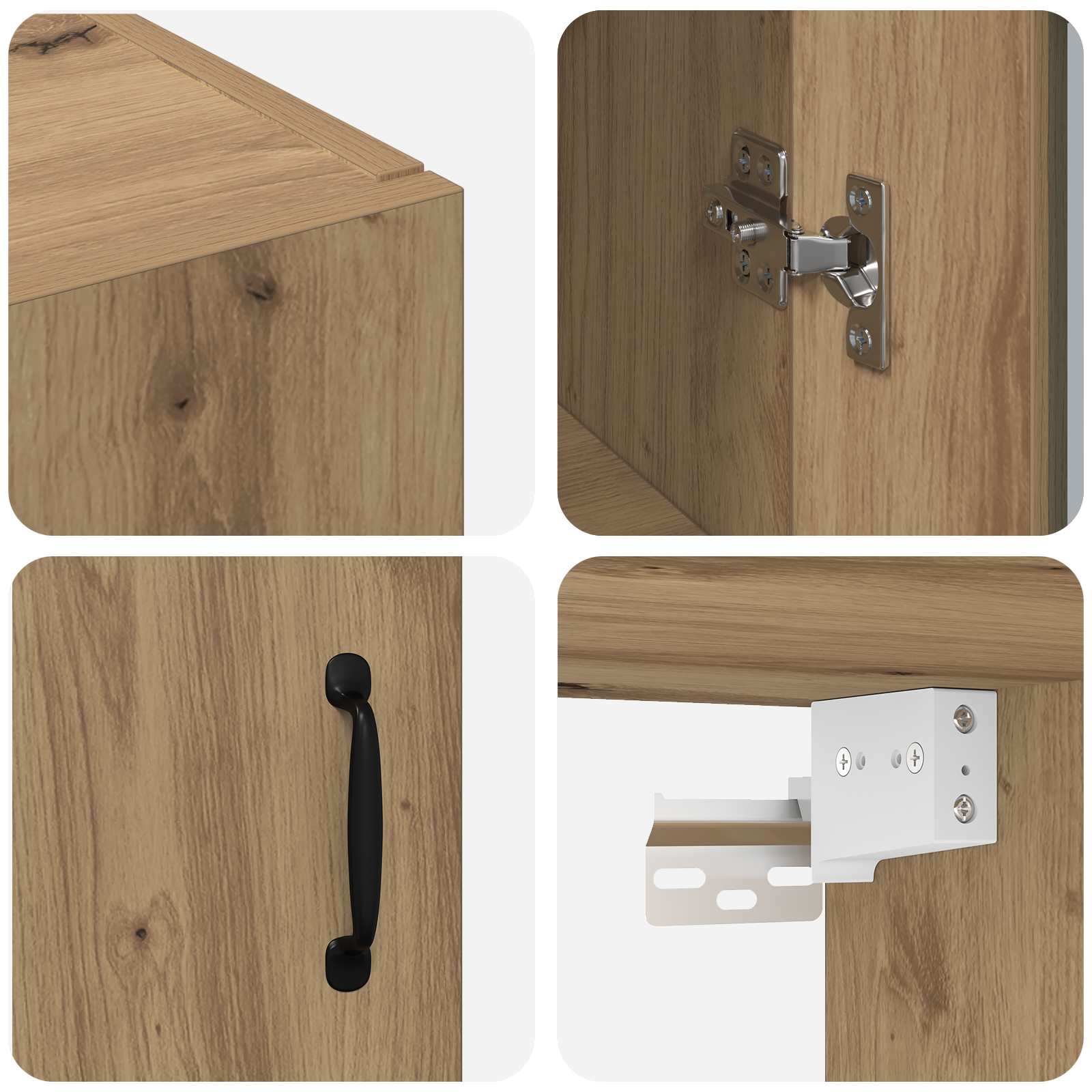 Hängeschrank Weiß 69,5x34x90 cm