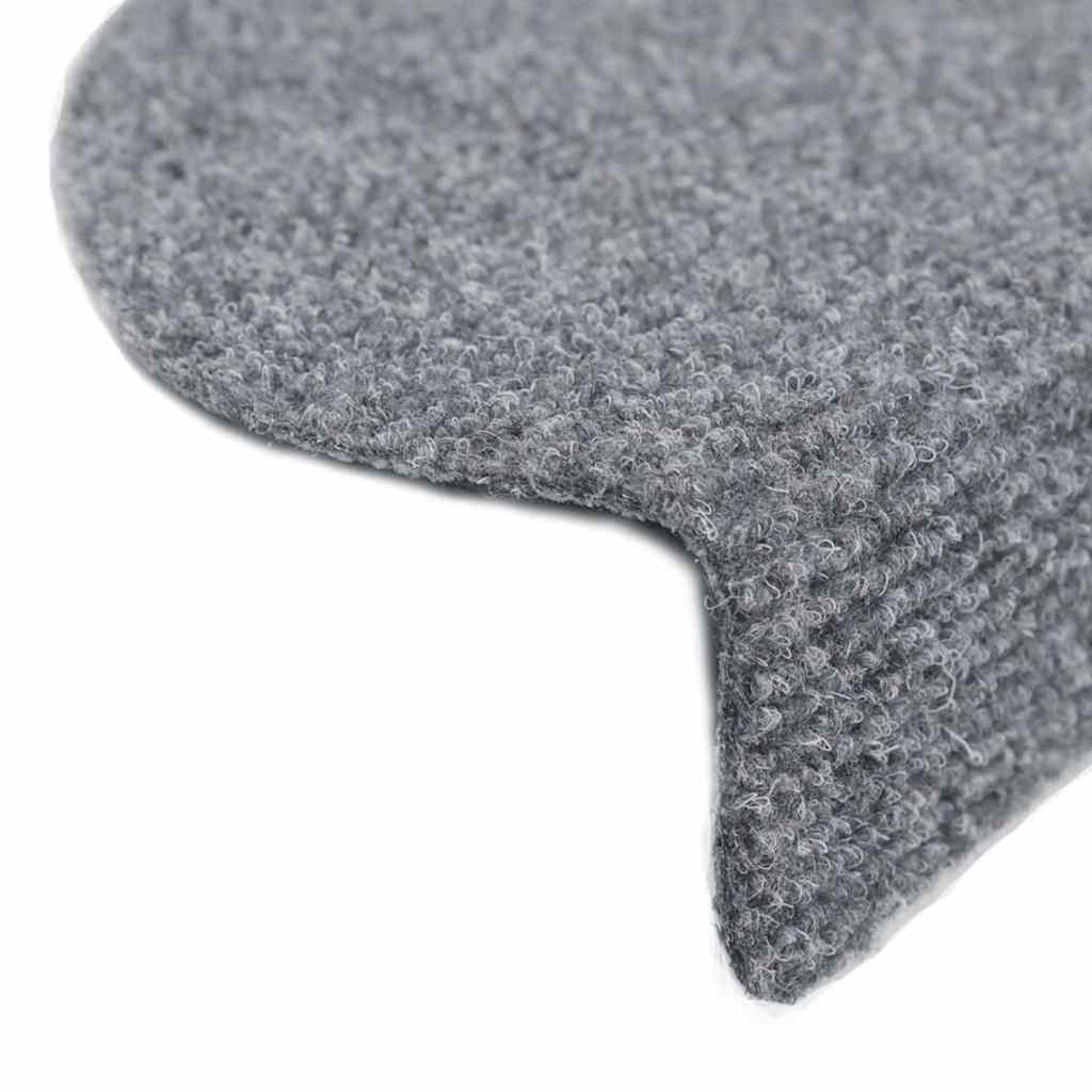 Stufenmatten Selbstklebend 15 Stk. 56x17x3 cm Hellbraun Halbrund