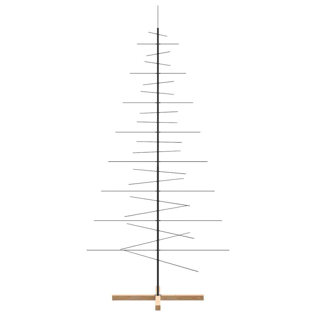 Metall Weihnachtsbaum Schwarz 59,5 cm Pulverbeschichteter Stahl