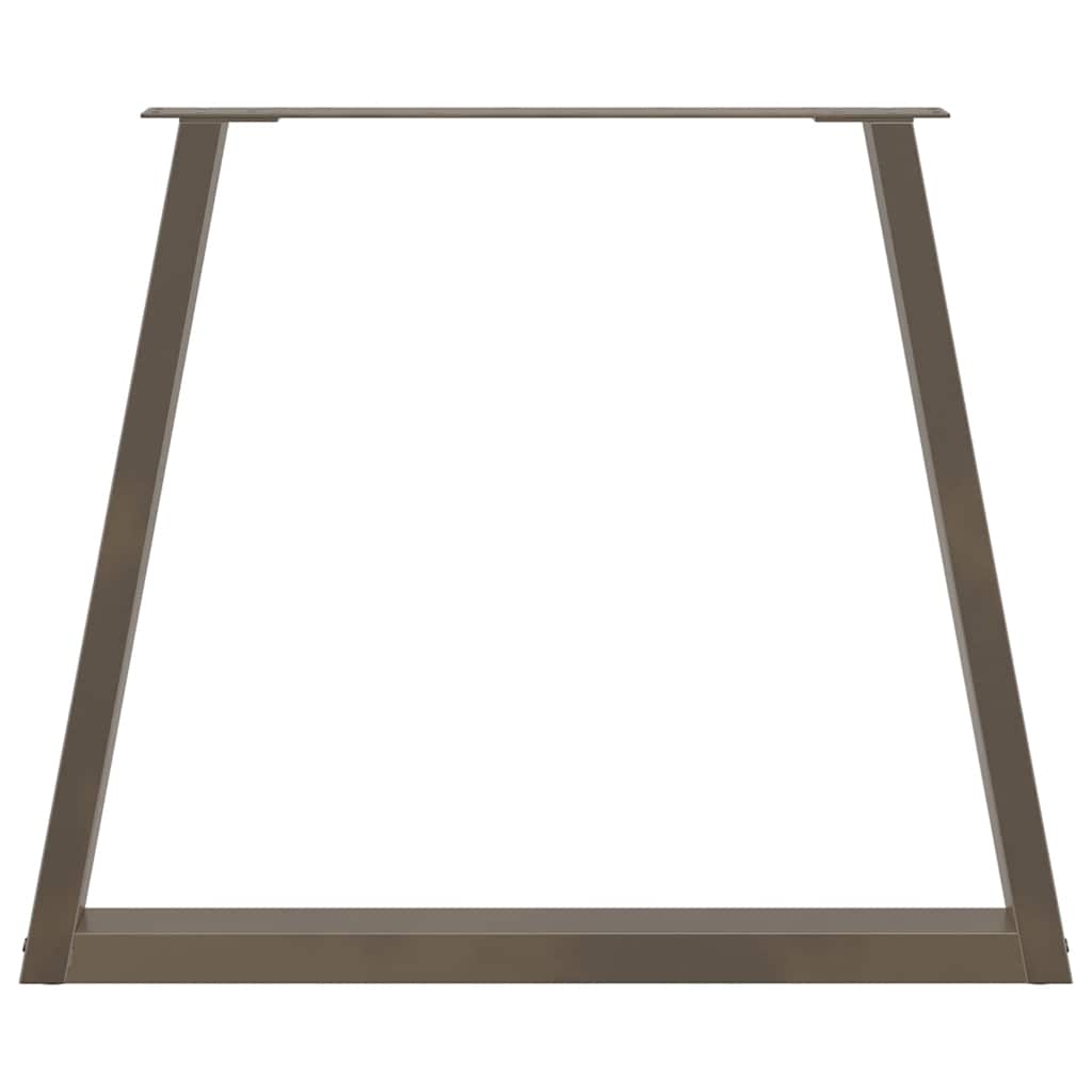 Couchtischbeine V-Form 2 Stück Schwarz 30x(30-31,3) cm Stahl