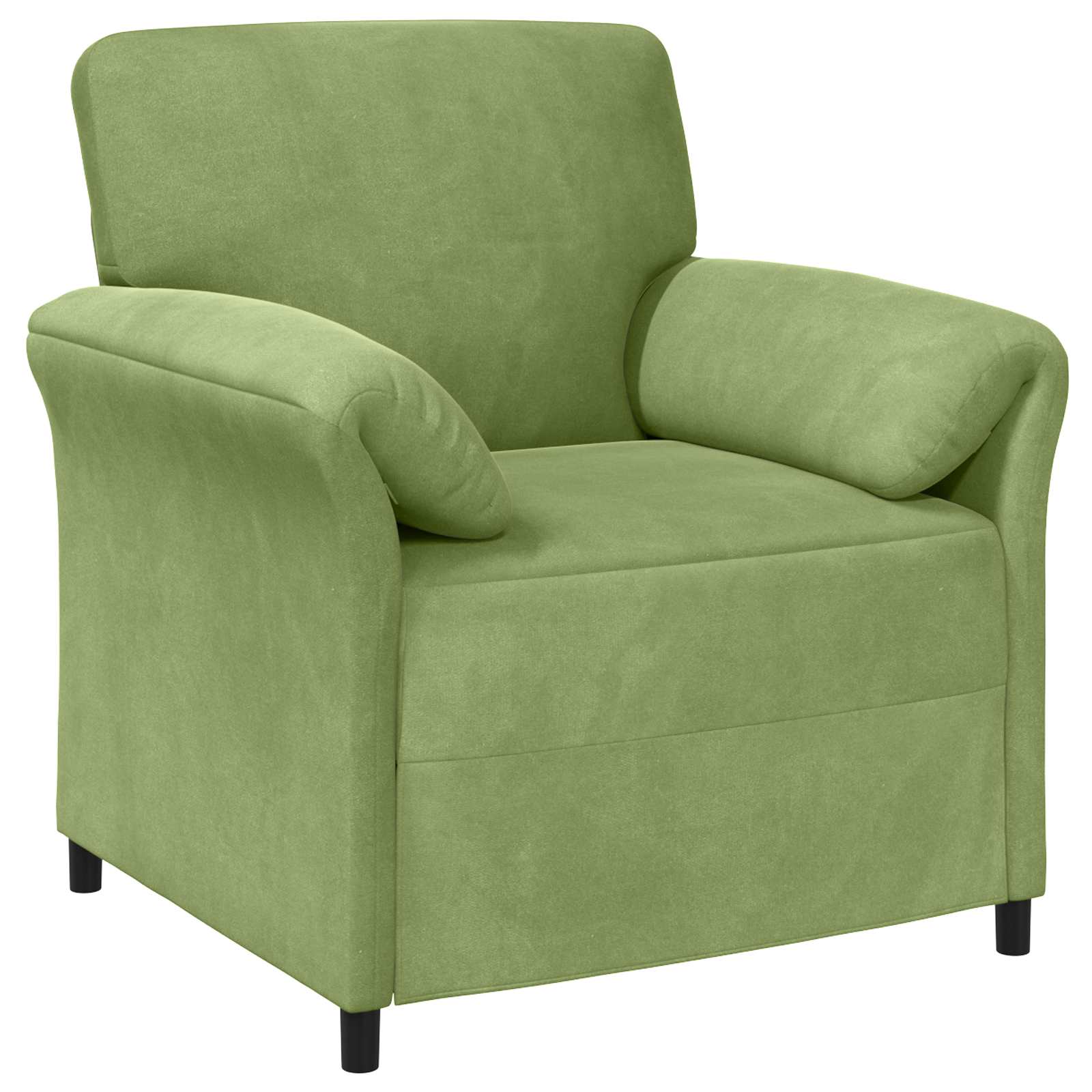 1-Sitzer Sofa Hellgrau 88 x 83 x 95 cm Samt