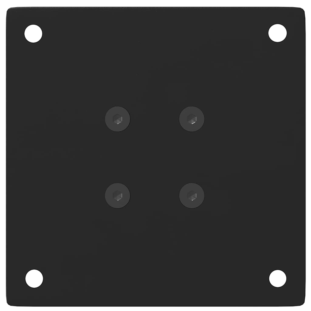 Bartischbeine 4 Stk. Schwarz 100-102 cm Stahl