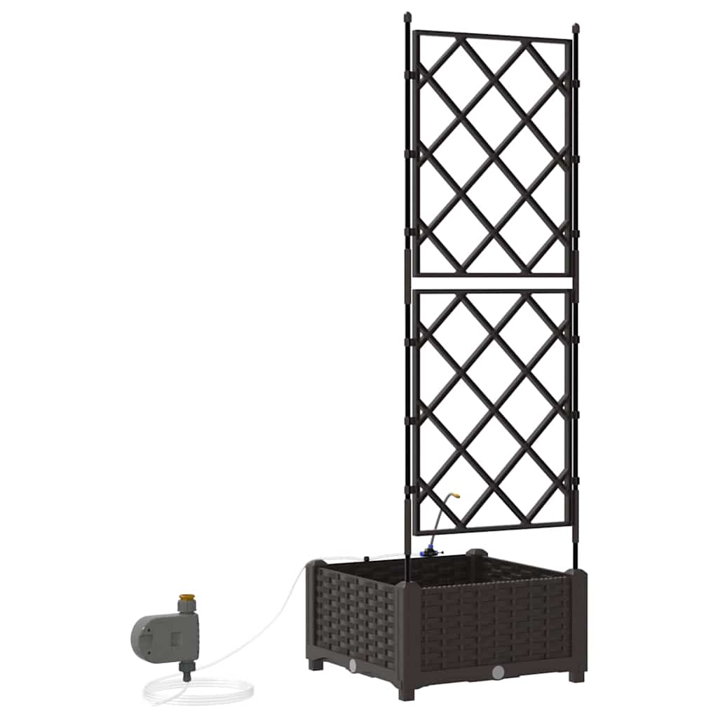 Garten-Pflanzgefäß 4 Stk. Braun 160 x 40 x 22 cm PP