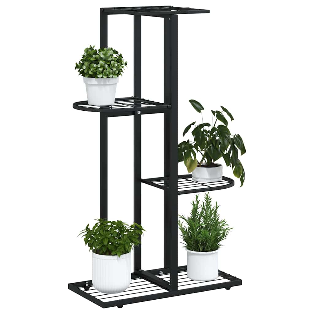 Blumenständer 5-Etagen 43x22x98 cm Weiß Metall
