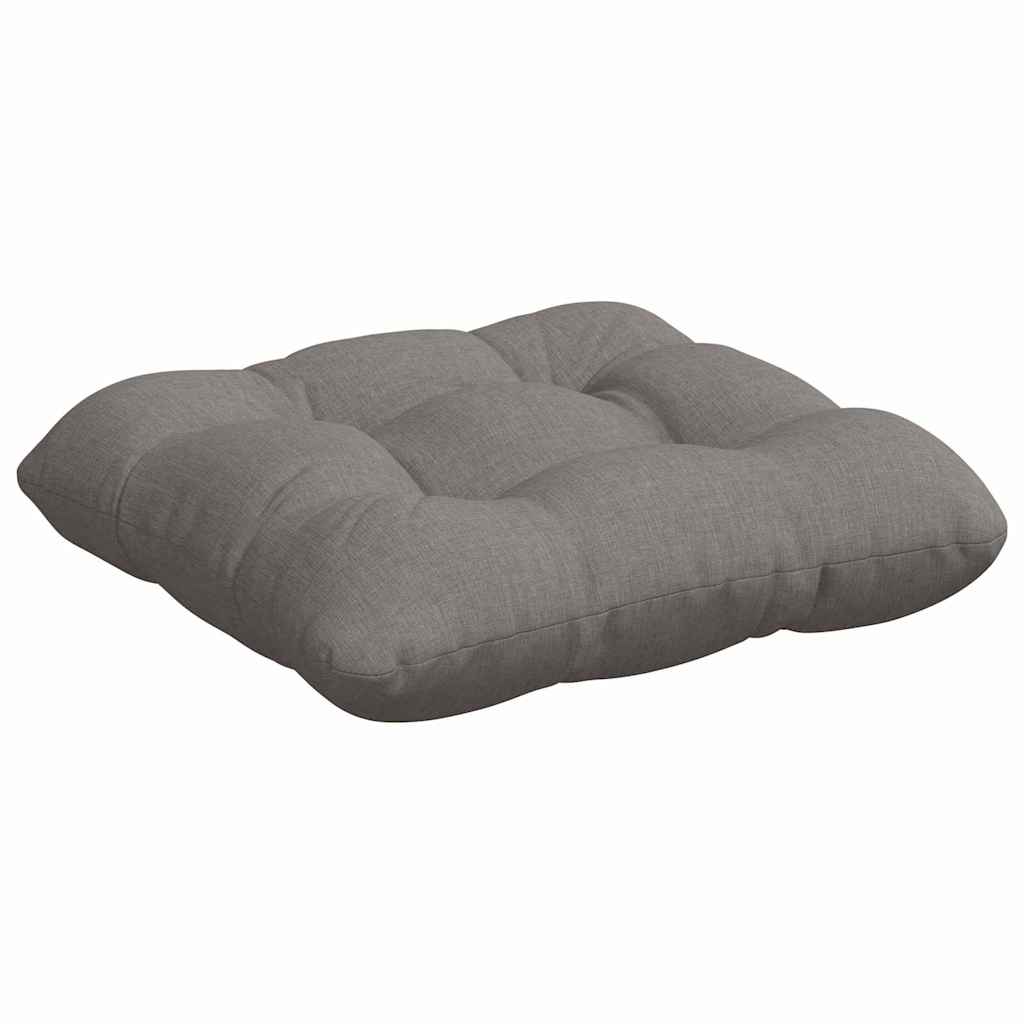 Sitzkissen 4 pcs Hellgrau 40 x 40 x 12 cm Stoff