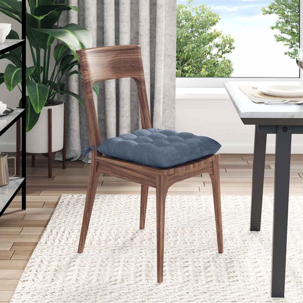 Sitzkissen 4 pcs Hellgrau 40 x 40 x 6 cm Cordstoff