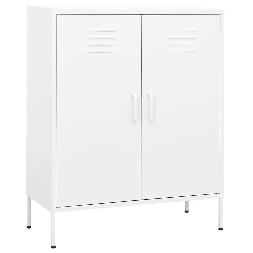 Beistellschrank Olivgrün 80x35x101,5 cm Stahl