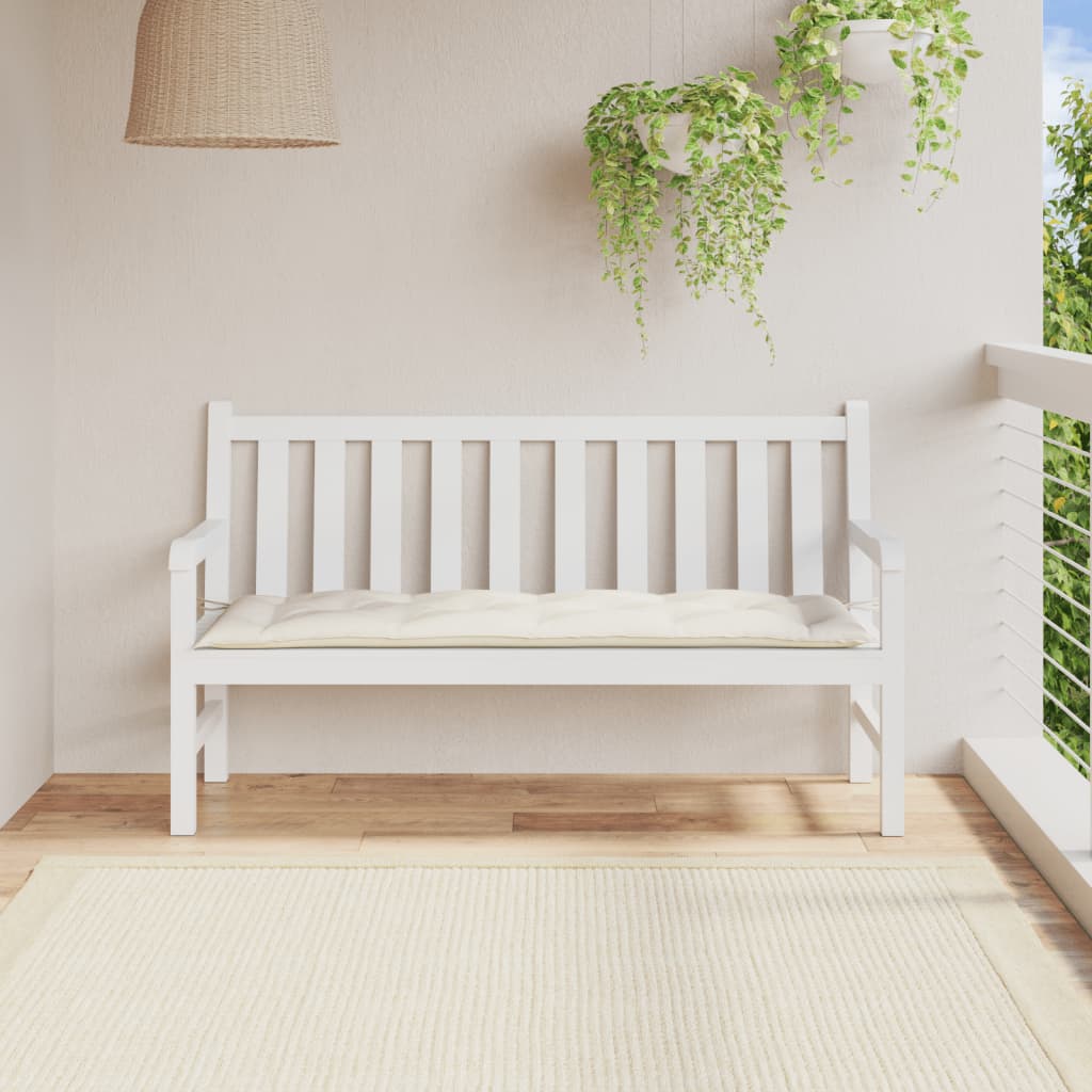 Gartenbank-Auflage Melange Anthrazit 100x50x7 cm Stoff