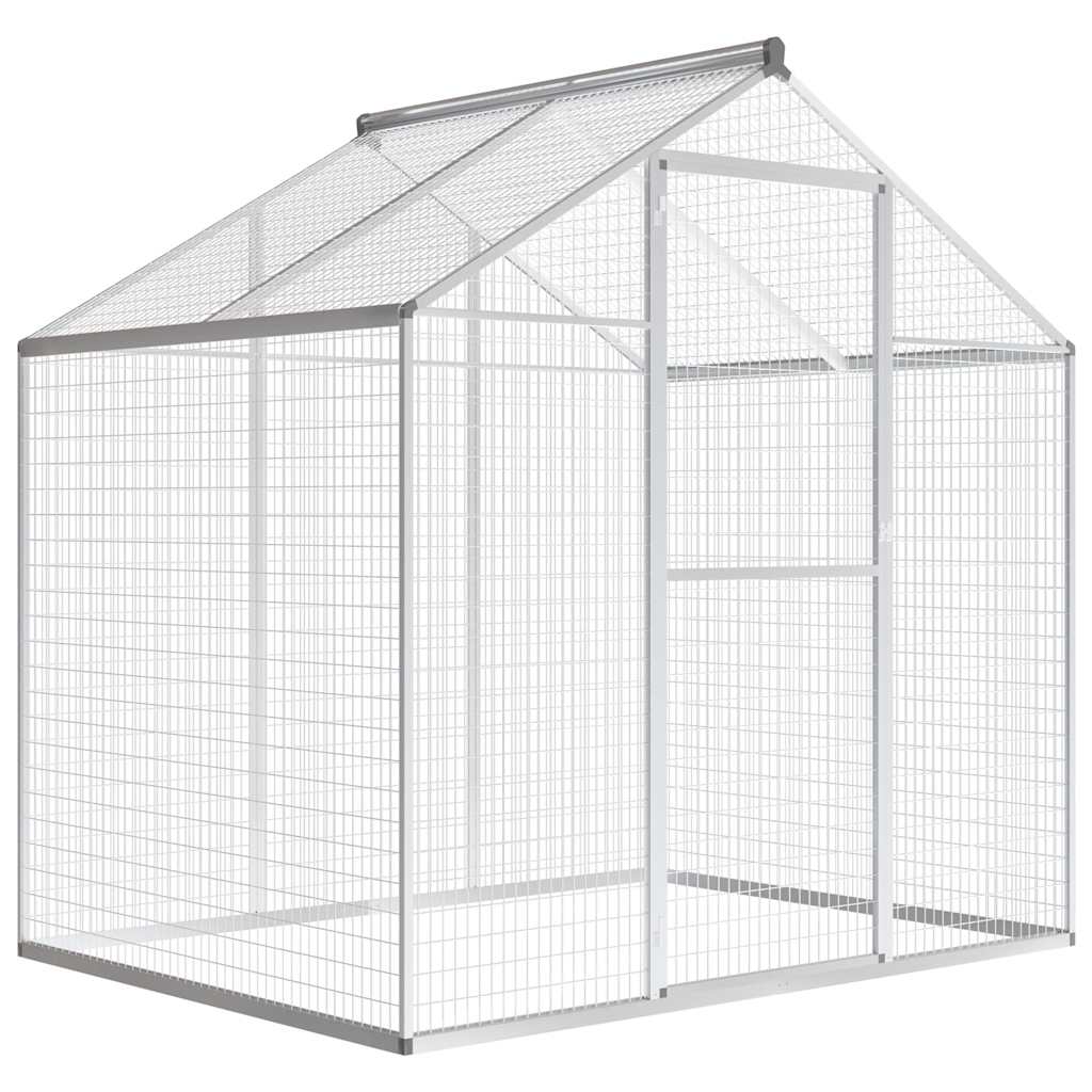 Außenvoliere Aluminium 178x122x194 cm