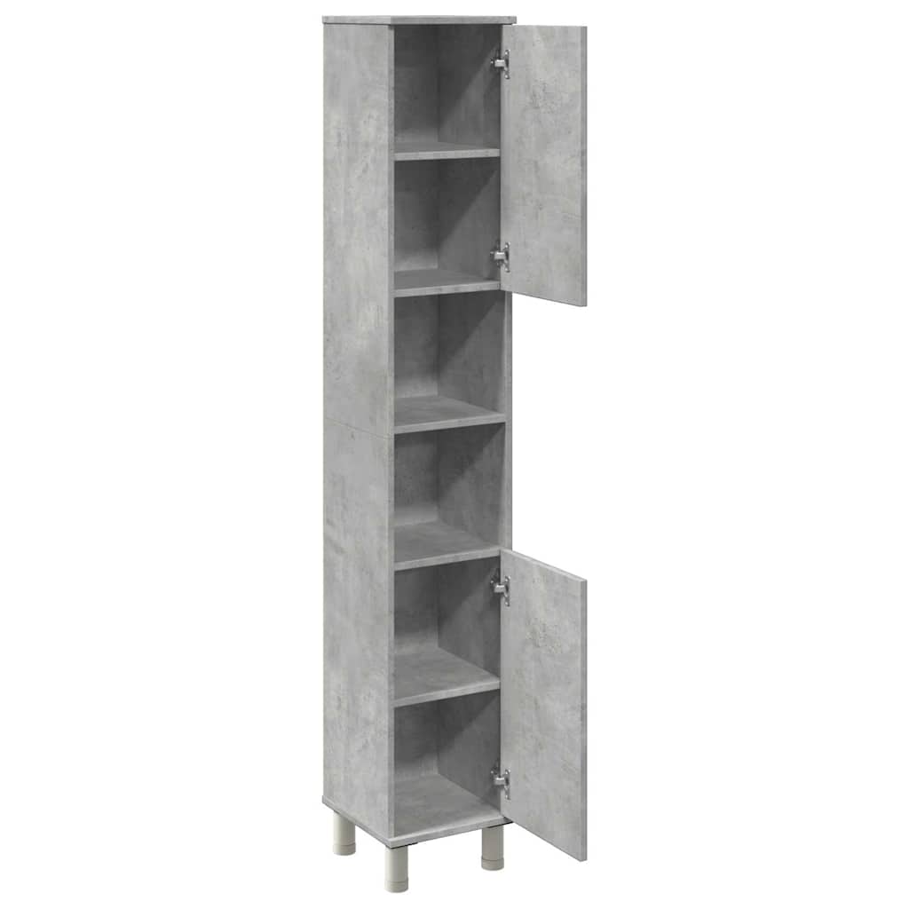 Badezimmerschrank Weiß 30x30x179 cm Holzwerkstoff
