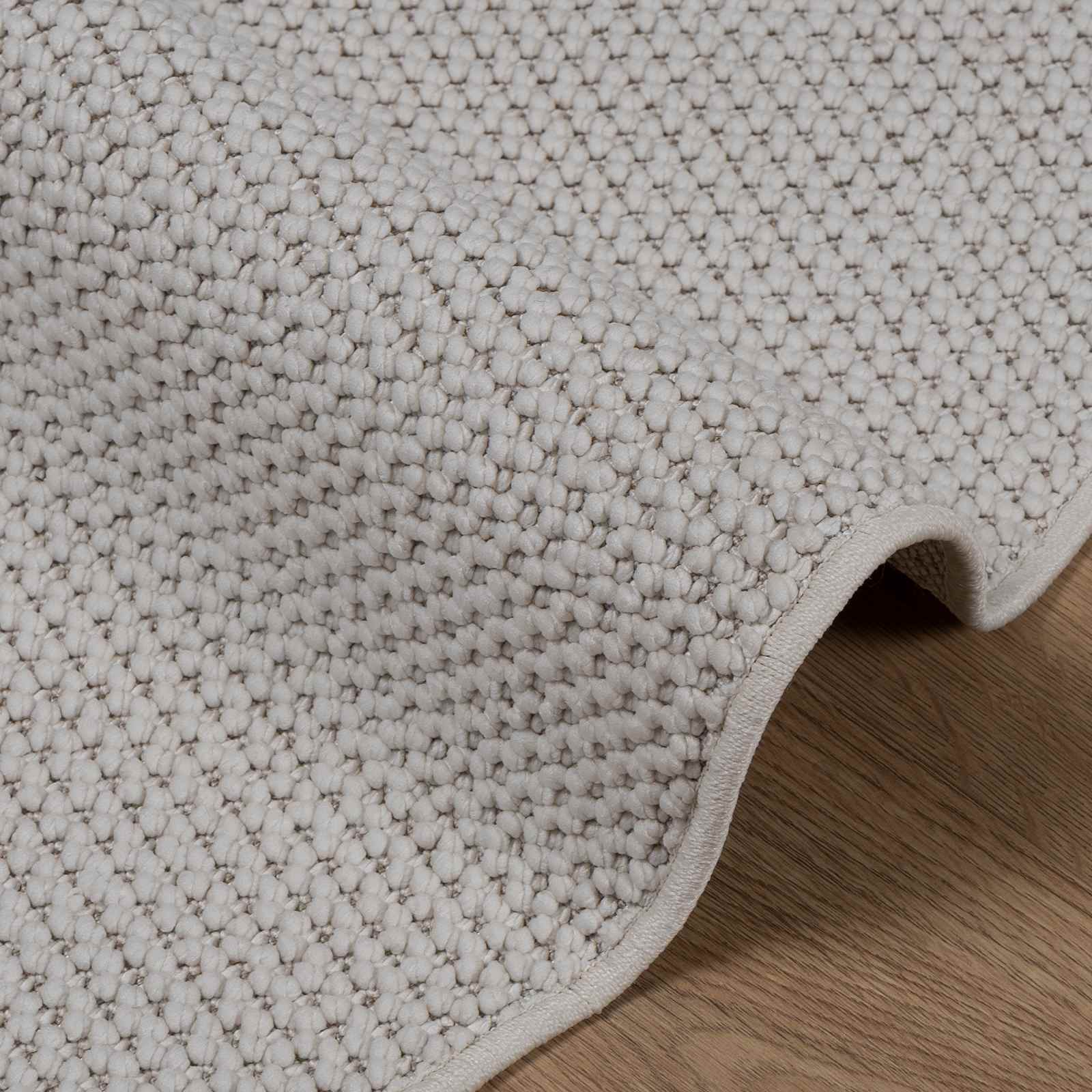 Bereichsteppiche Rechtwinklig LUGO Creme 150 x 80 cm Polyester
