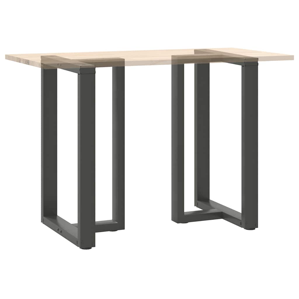 Couchtischbeine T-Form 2 Stk. Schwarz 30x25x(30-31) cm Stahl