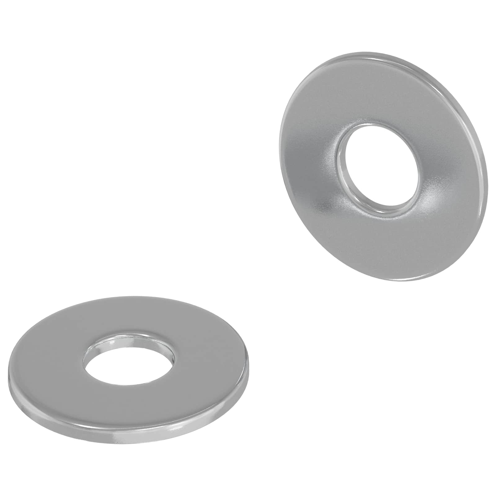 Unterlegscheiben 2 pcs Silber 10 x 10 x 0,8 mm Eisen