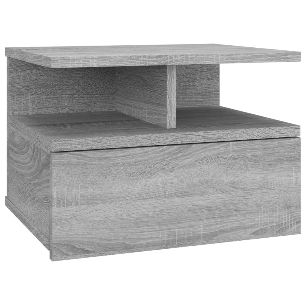 Hängender Nachttisch Weiß 40x31x27 cm Holzwerkstoff
