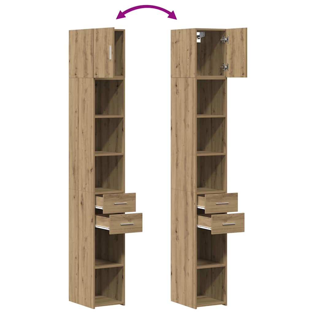 Aufbewahrungsschrank 2 pcs Altholz 30 x 42,5 x 225 cm