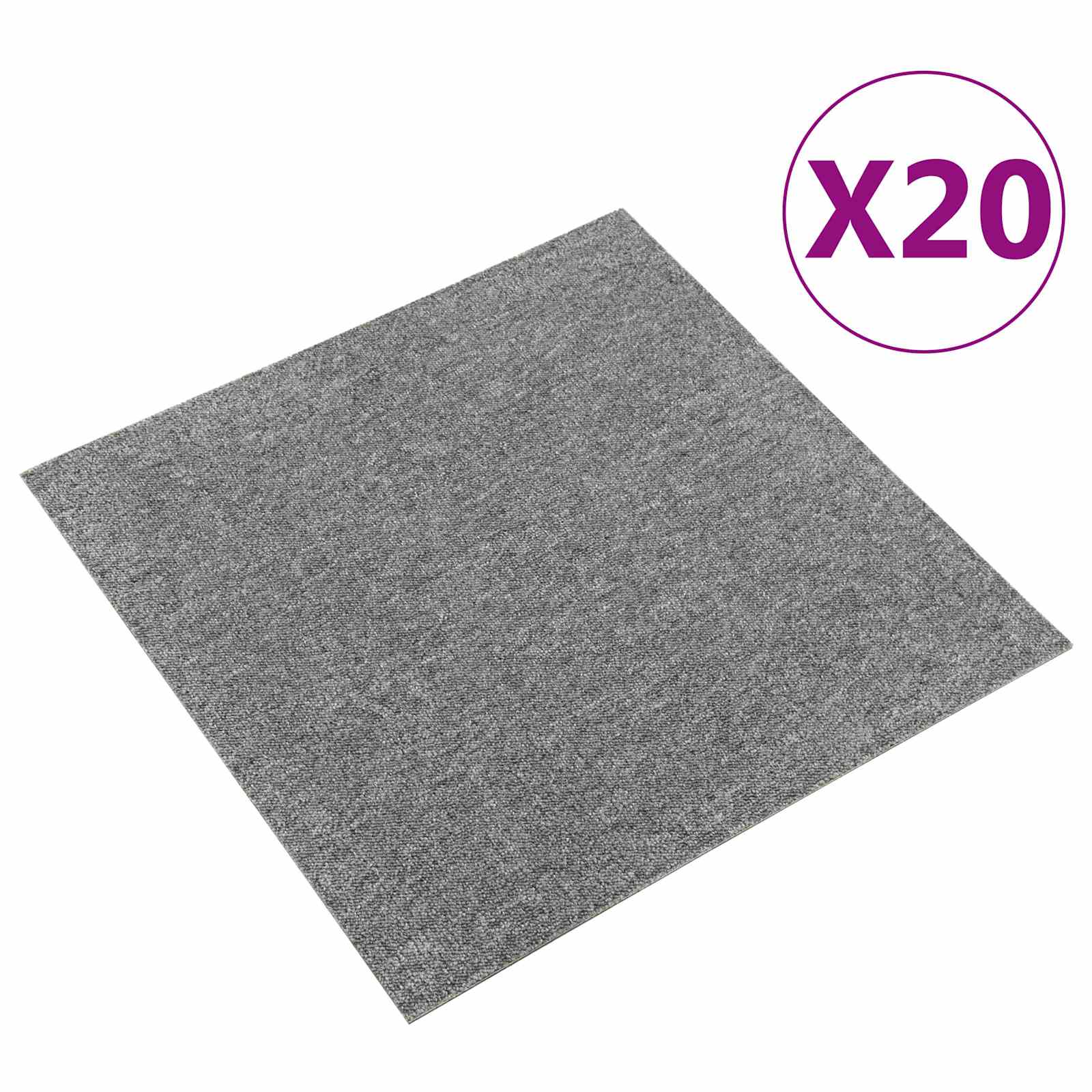 Teppich 20 pcs Gestreiftes Anthrazit 50 x 50 cm
