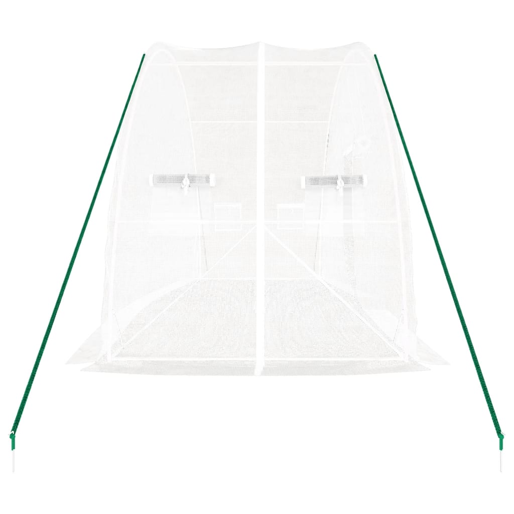 Gewächshaus mit Stahlrahmen Grün 24 m² 6x4x2,85 m