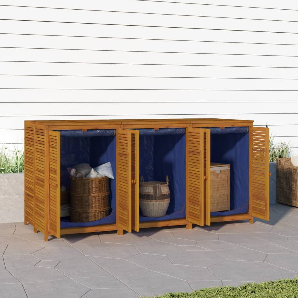 Gartenbox 140x87x104 cm Massivholz Akazie