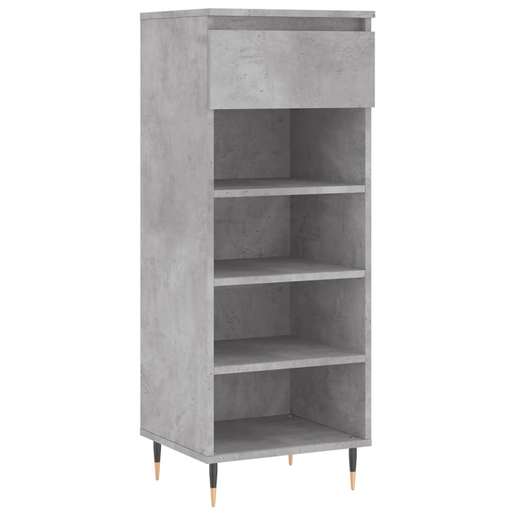 Schuhschrank Schwarz 40x36x105 cm Holzwerkstoff