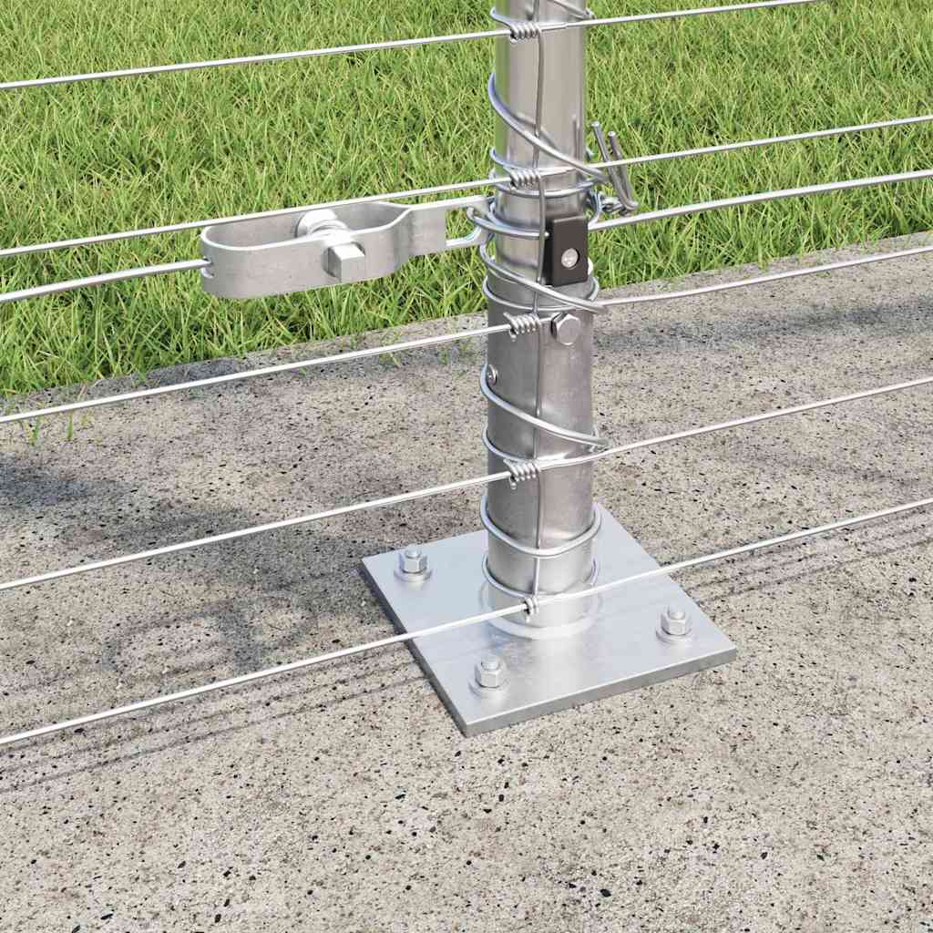 Ground Fix Geschweißter Drahtzaun 25 x 0,8 m Silber Netz