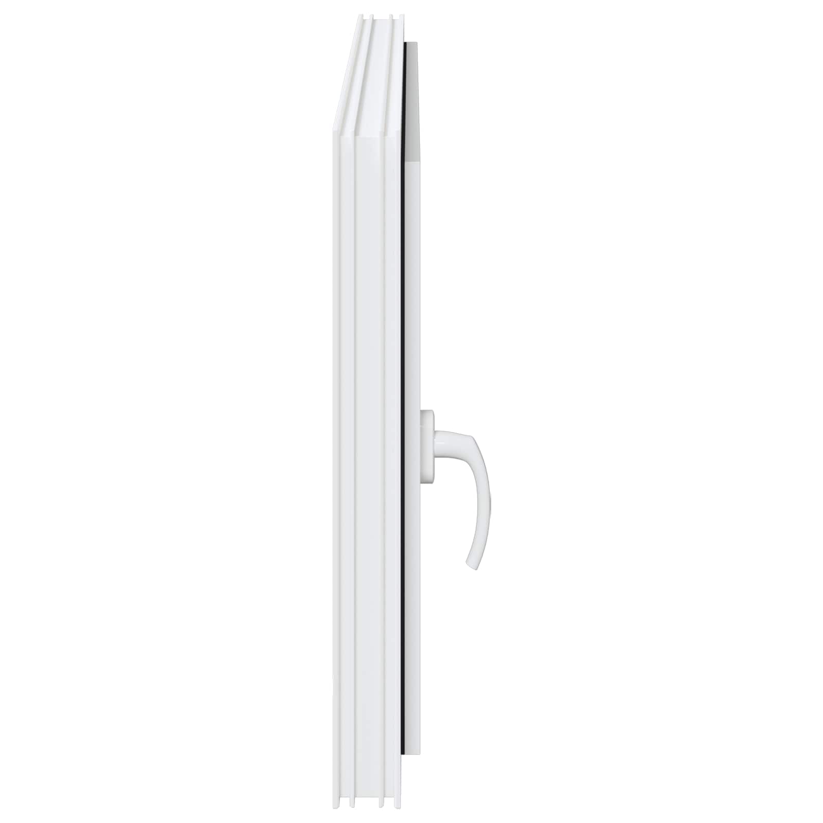 Kellerfenster RISOR 50 x 50 cm PVC und Glas Weiß