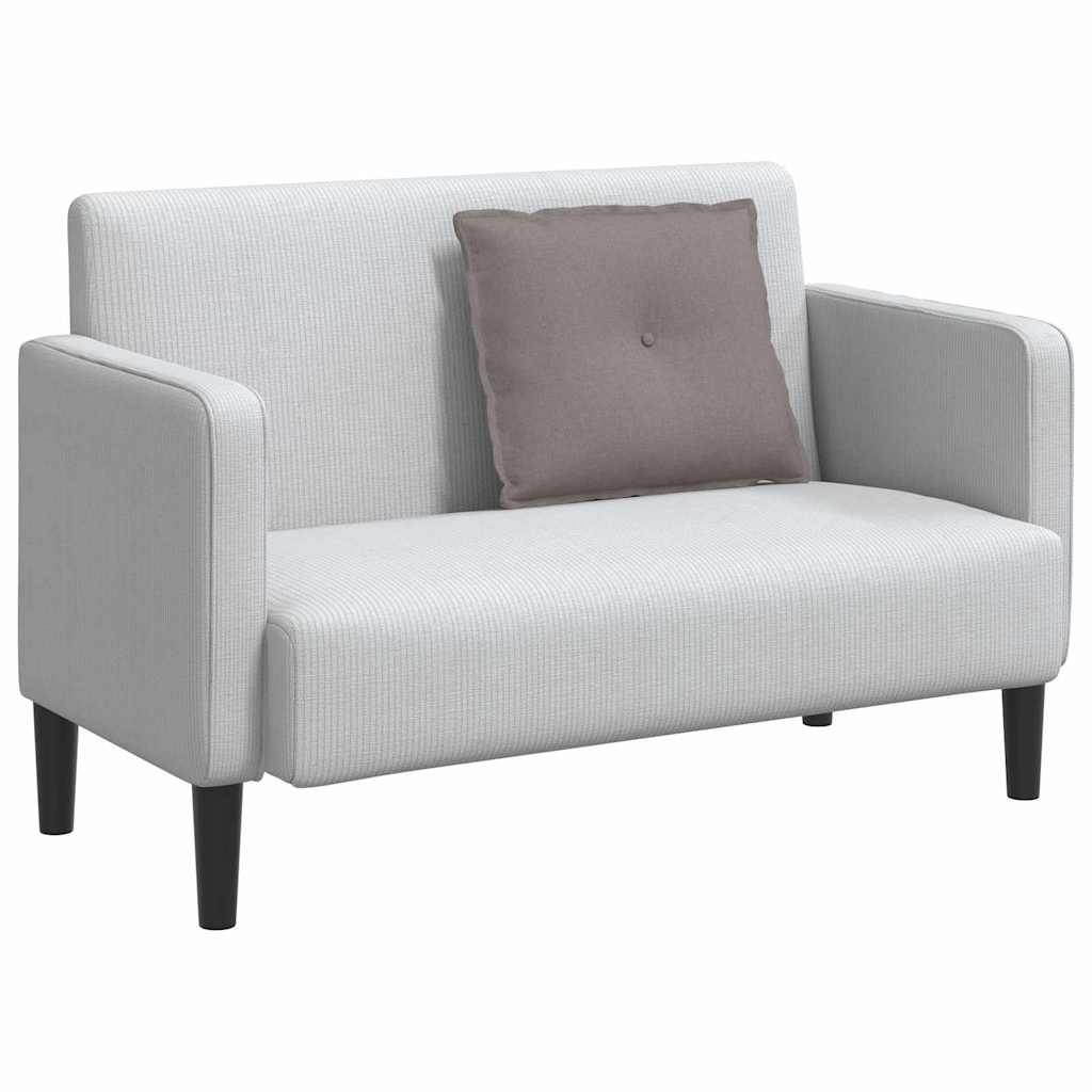 Rückenkissen Hellgrau 50 x 19 x 45 cm Stoff