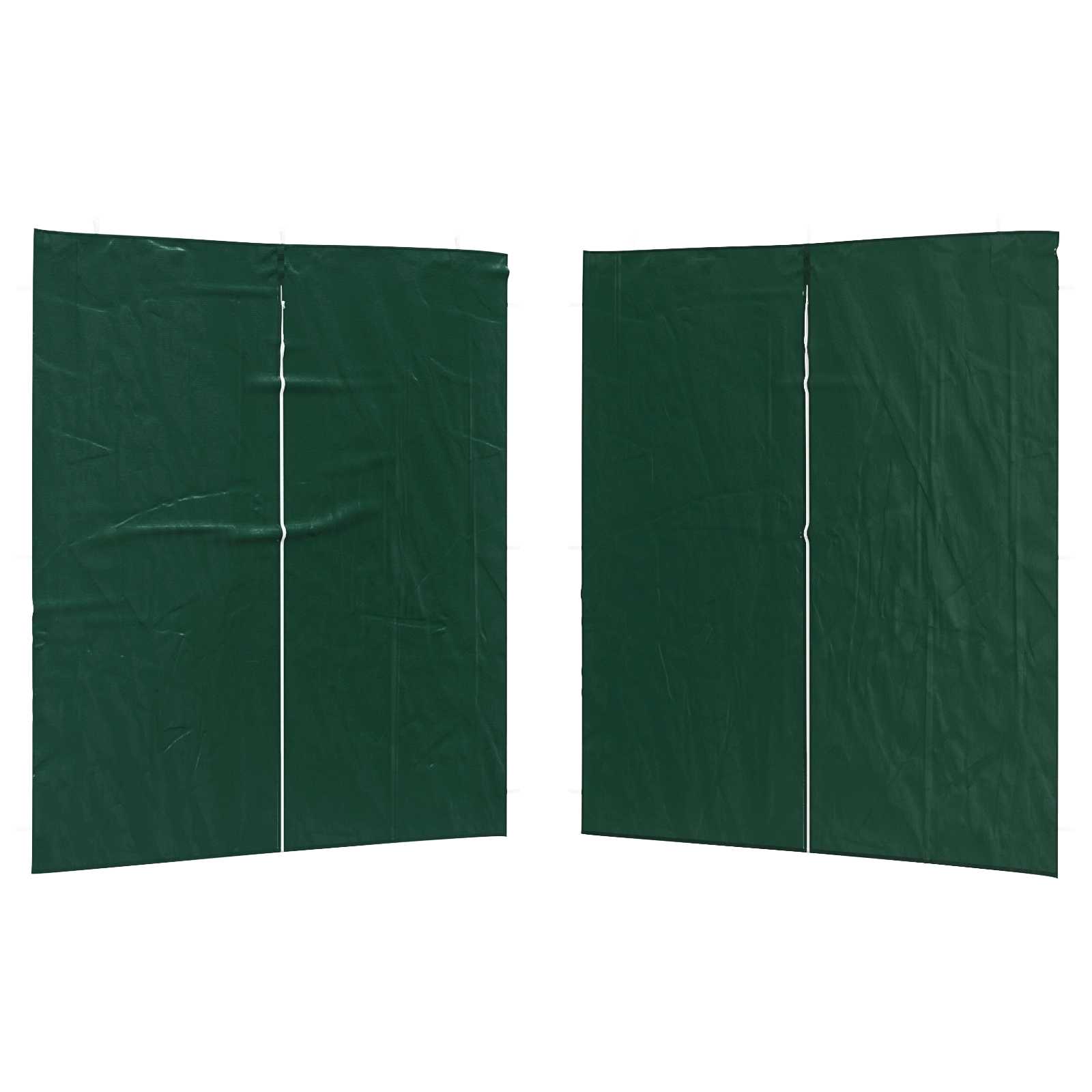Party Zelt Seitenteil 2 pcs Rot 300 x 195 cm PE und Stahl