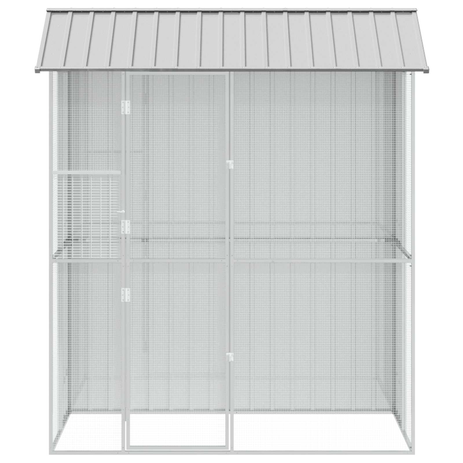 Vogelkäfig Anthrazit 215 x 110 x 247 cm Verzinkter Stahl