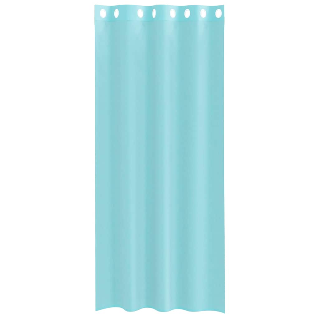 Voile Vorhänge mit Ösen 2 Stk. Apfelgrün 140x140 cm