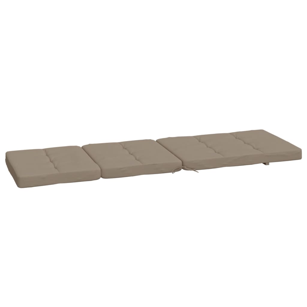 Liegestuhl-Auflagen 2 Stk. Creme Oxford-Gewebe