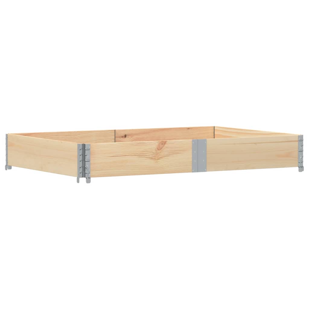 Pflanzkasten Grau 150x100 cm Massivholz Kiefer