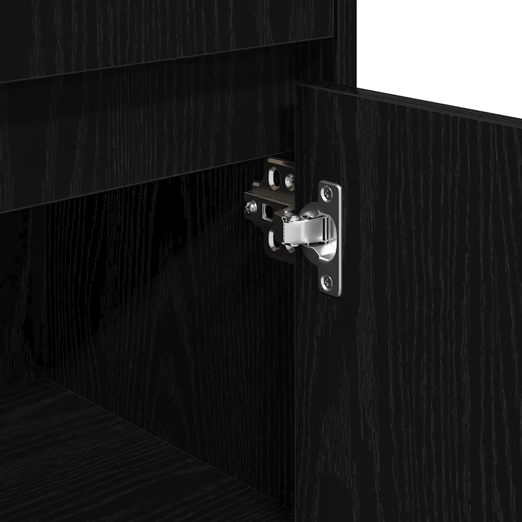 Badezimmerschrank Weiß 30x30x95 cm Holzwerkstoff