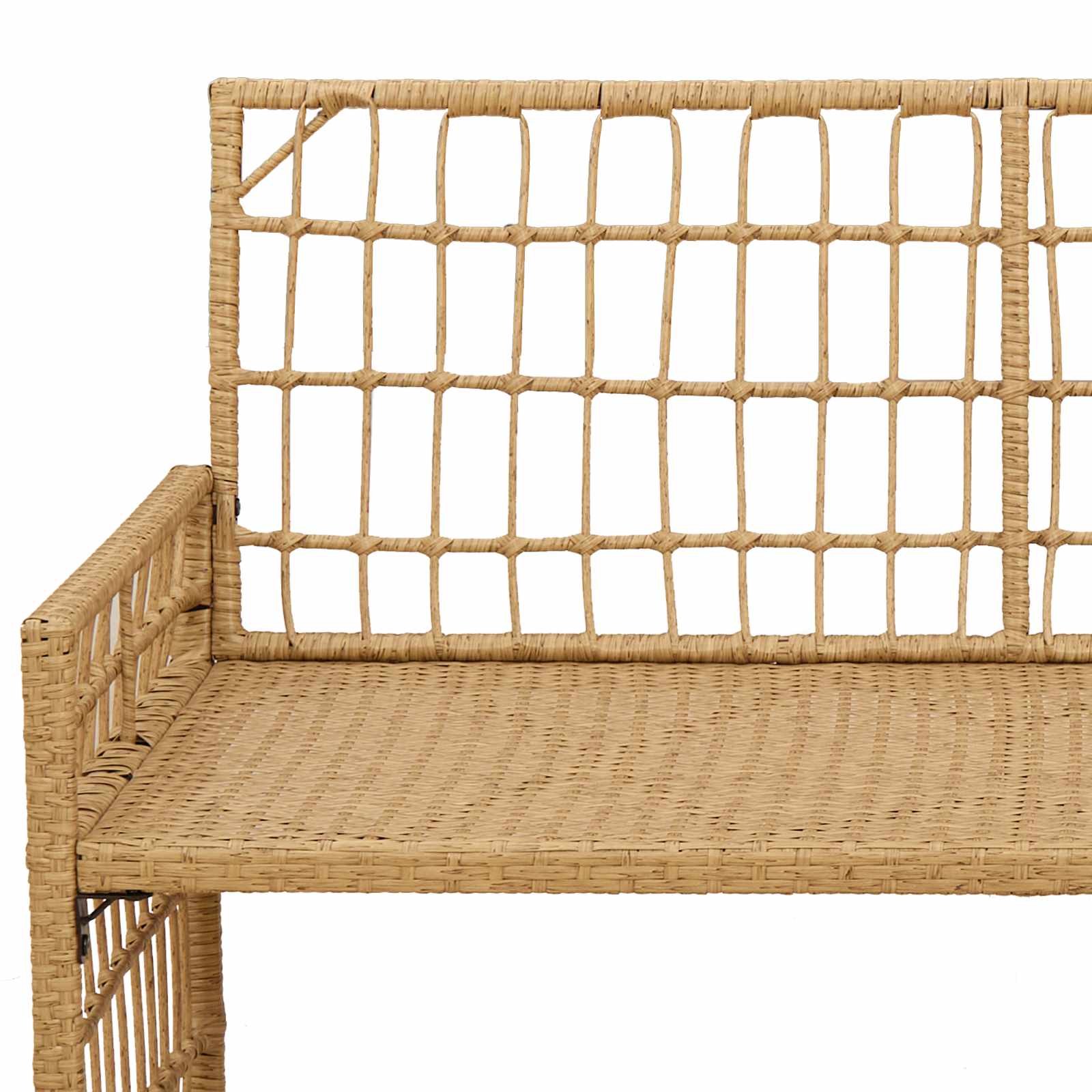 Bank Outdoor Uni Schwarz und Dunkelgrau 116 x 55 x 82 cm