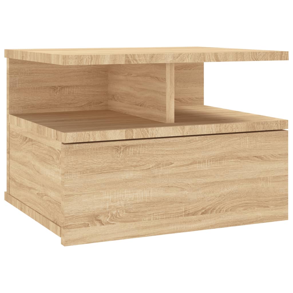 Hängender Nachttisch Weiß 40x31x27 cm Holzwerkstoff