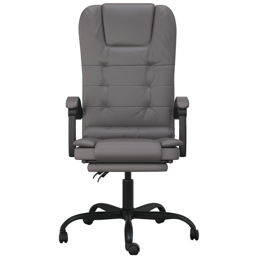 Bürostuhl mit Massagefunktion Schwarz Kunstleder