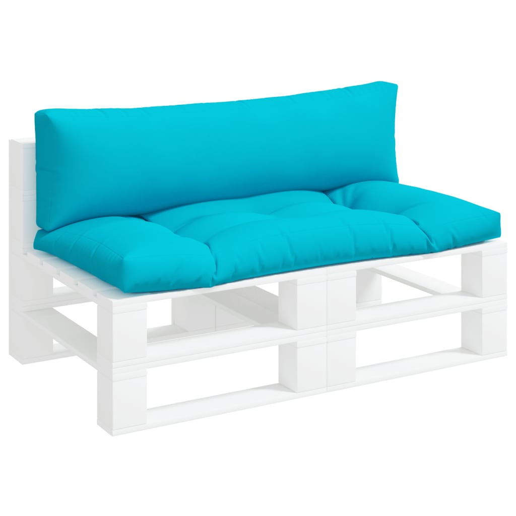 Palettenkissen Blau Weiß Gestreift 58x58x10 cm Oxford-Gewebe