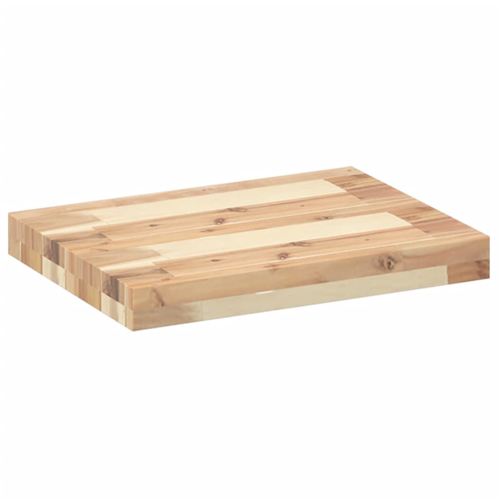 Tischplatte 40x20x2 cm Rechteckig Massivholz Akazie