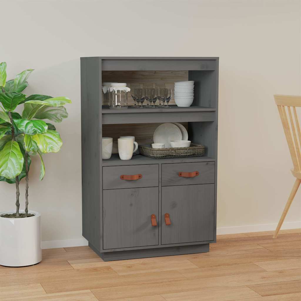 Highboard 67x40x108,5 cm Massivholz Kiefer