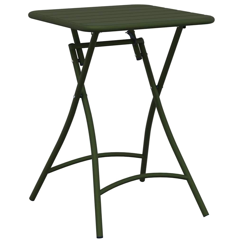 Bistrotisch Weiß 55 x 55 x 72,5 cm Pulverbeschichteter Stahl