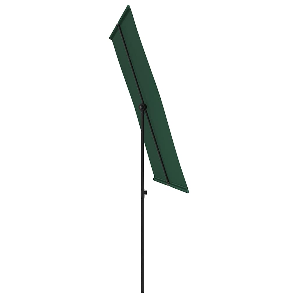 Sonnenschirm mit Aluminium-Mast 180x110 cm Bordeauxrot