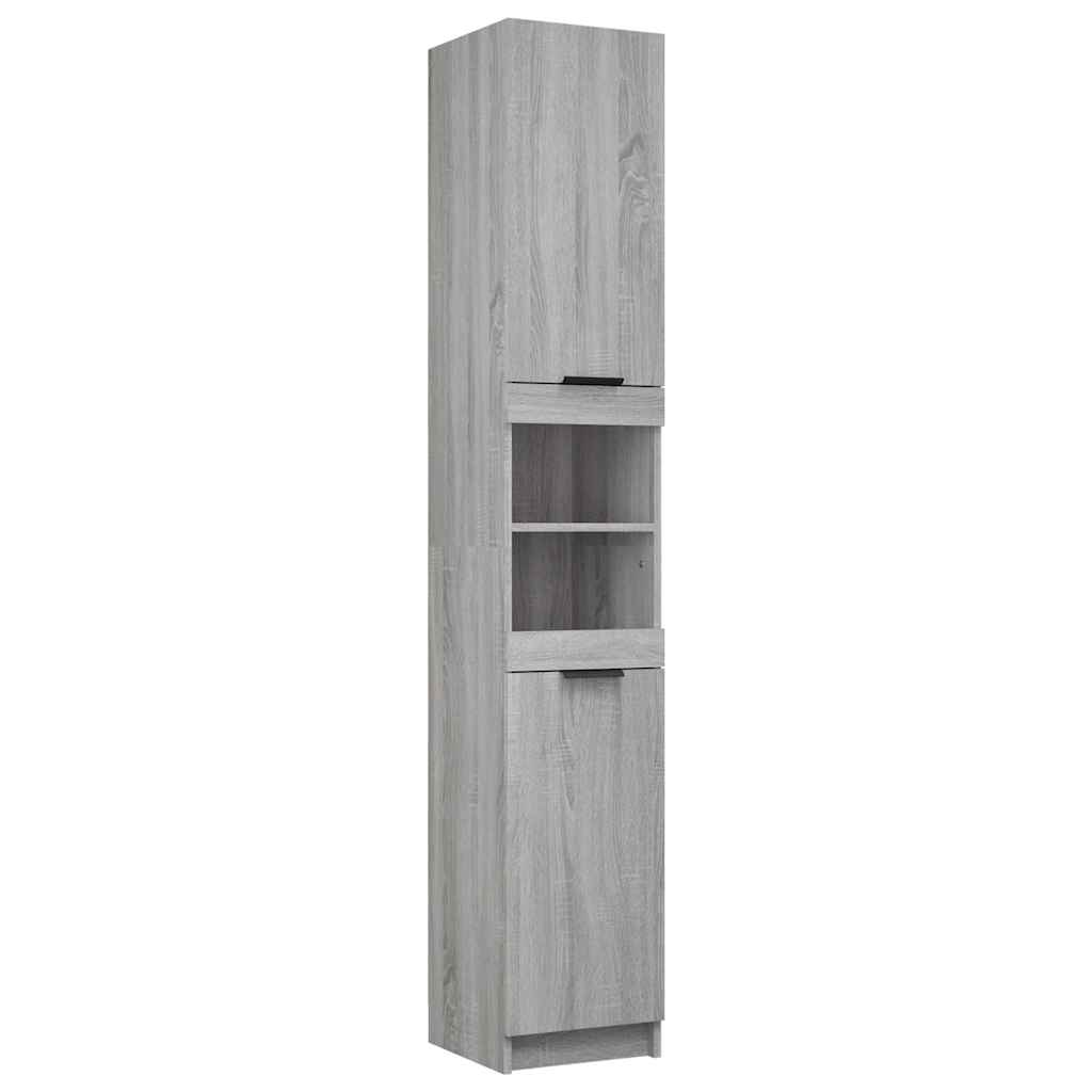 Badschrank Weiß 32x34x188,5 cm Holzwerkstoff
