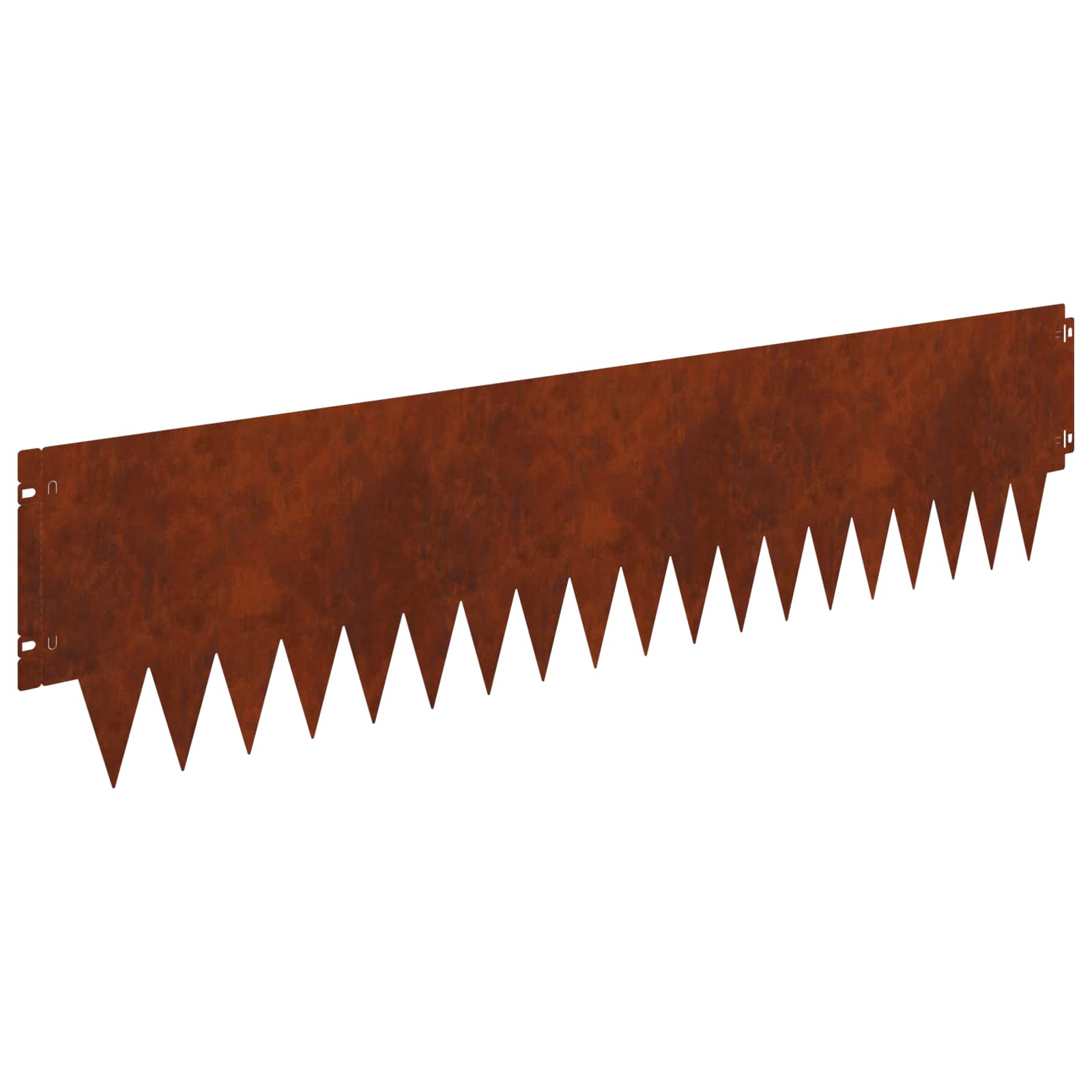 Raseneinfassung 10 pcs Länge Höhe 103 x 15 cm Stahl Schwarz