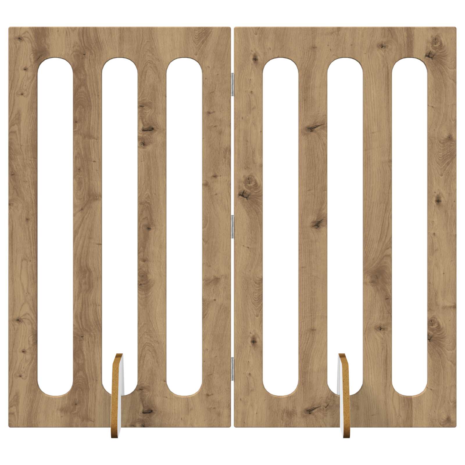 Faltbarer Haustierzaun 2 pcs Weiß 100,5 x 38 x 70 cm