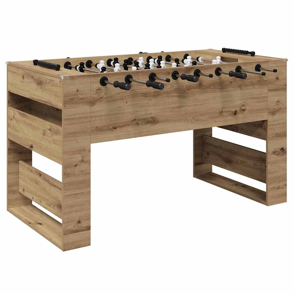 Tischfußballtisch Weiß 146,5 x 74 x 85 cm Holzwerkstoff