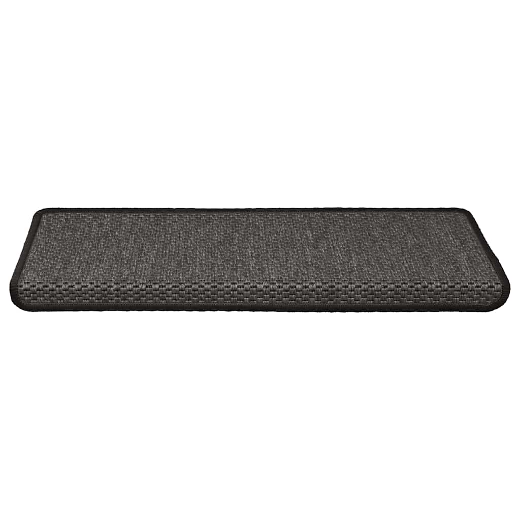 Treppenmatten Selbstklebend Sisal-Look 15 Stk. 65x21x4 Platina