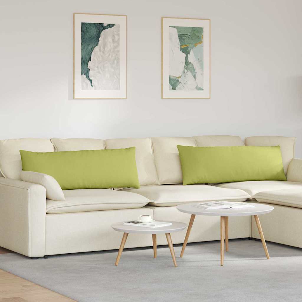 Sofakissen 2 pcs Hellgrau 50 x 30 cm Stoff