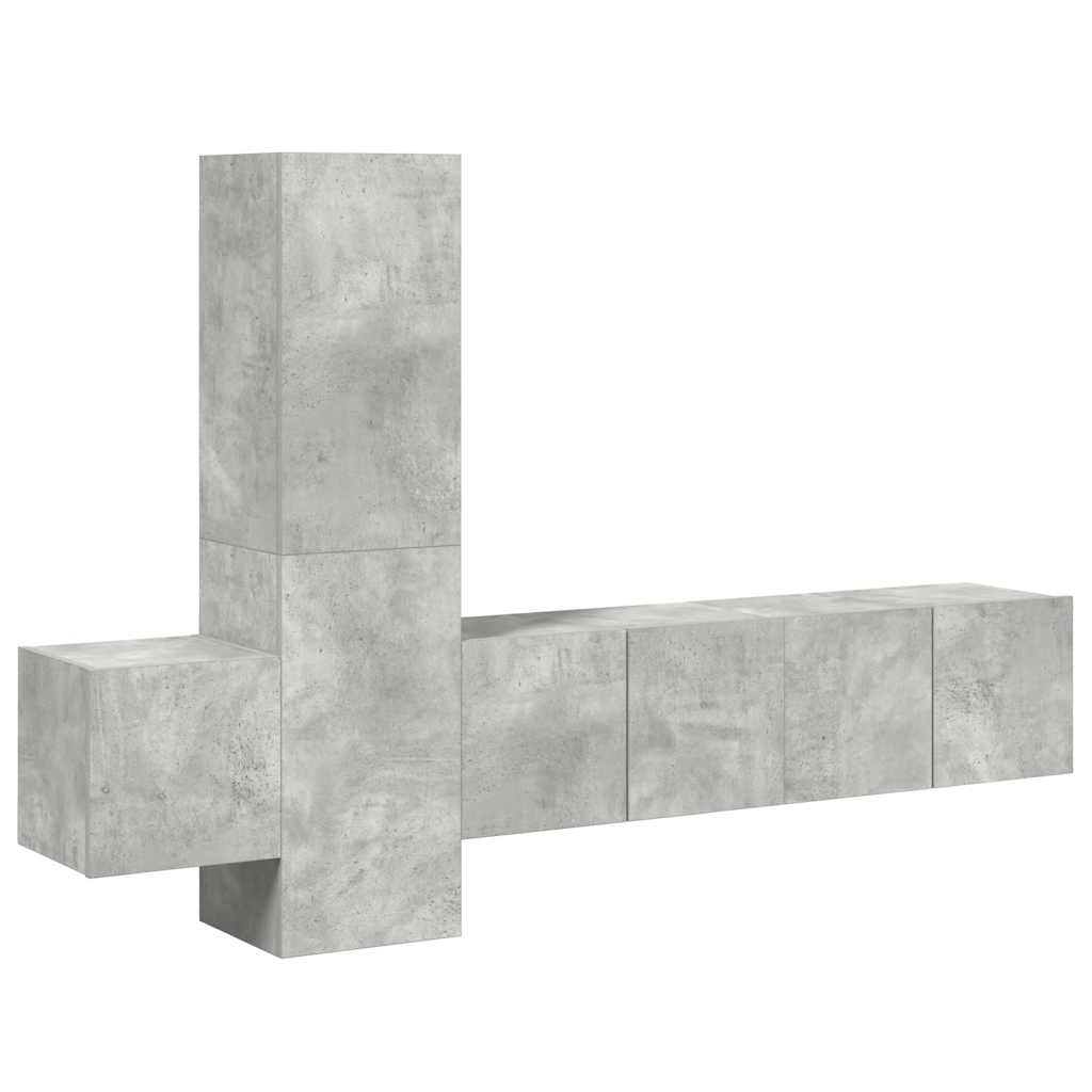 5-tlg. TV-Schrank-Set Weiß Holzwerkstoff